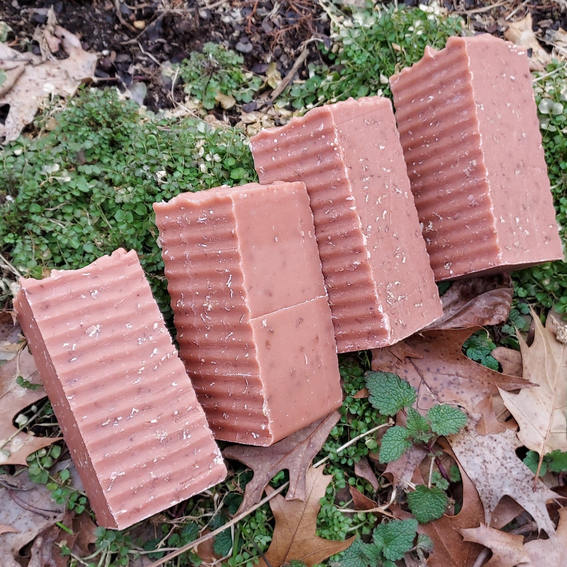 oat sweet fennel red clay soap
