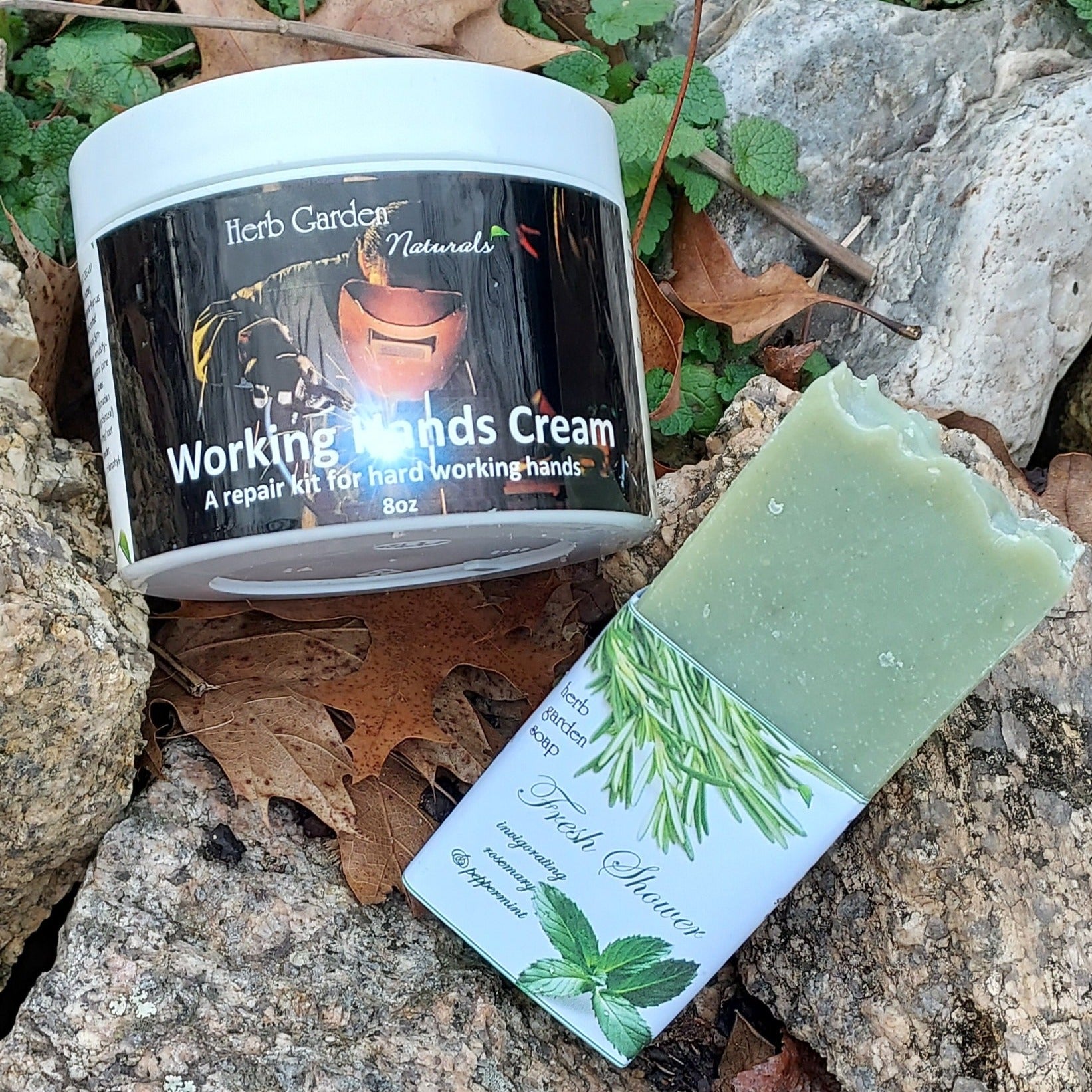 working hands and fresh