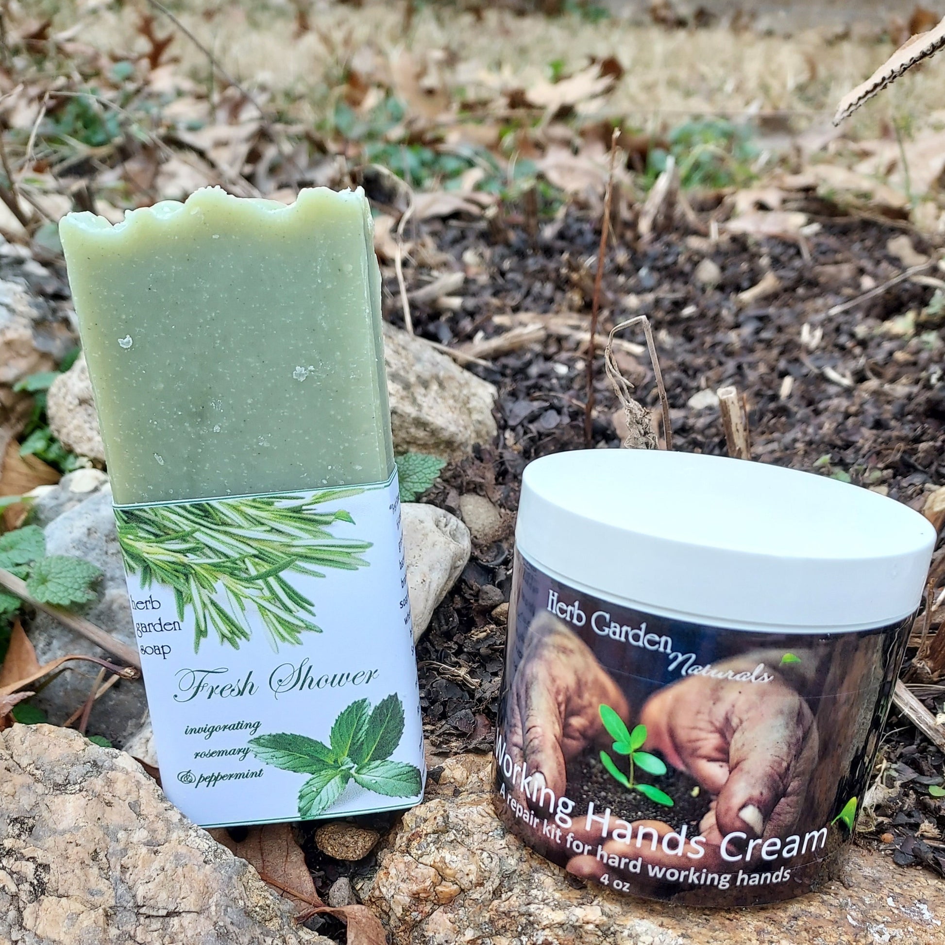 working hands and fresh