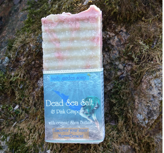 Dead Sea Salt with Pink Grapefruit Handmade Natural Soap