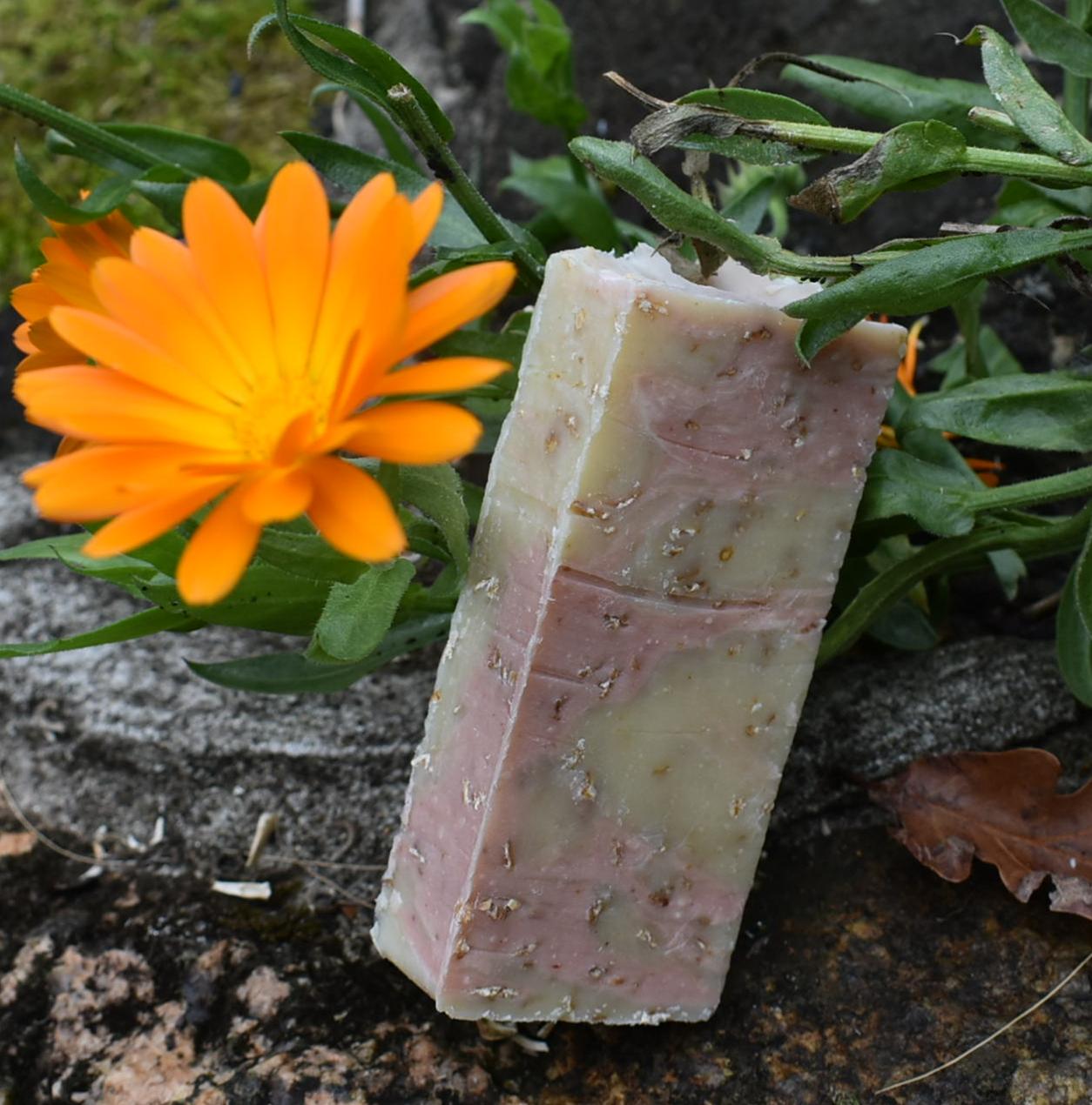 Oat Calendula Rose Natural Soap