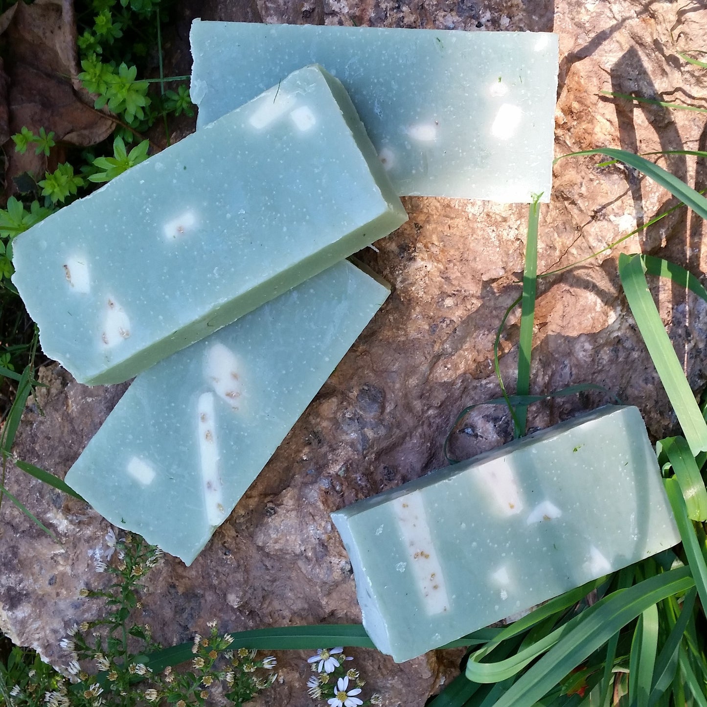 Cedar Wood Shave with French Green Clay Handmade Natural Soap